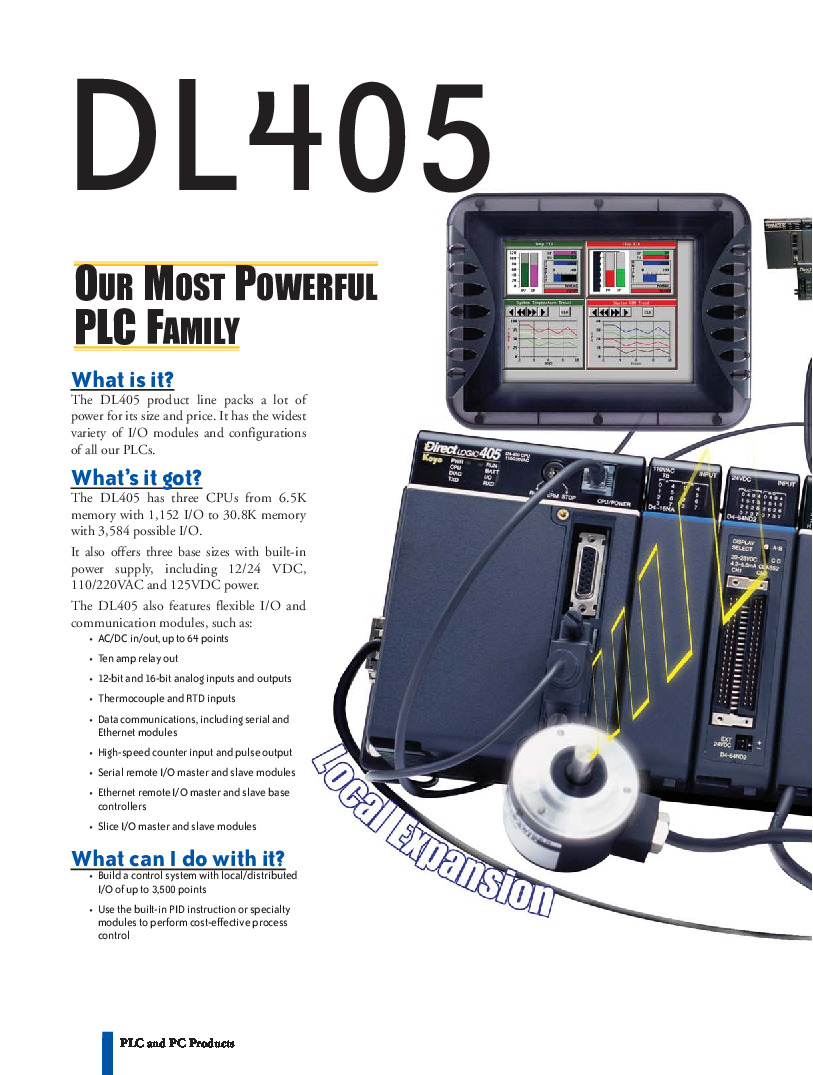 First Page Image of D4-64TD1 DL405 PLC Family Manual.pdf